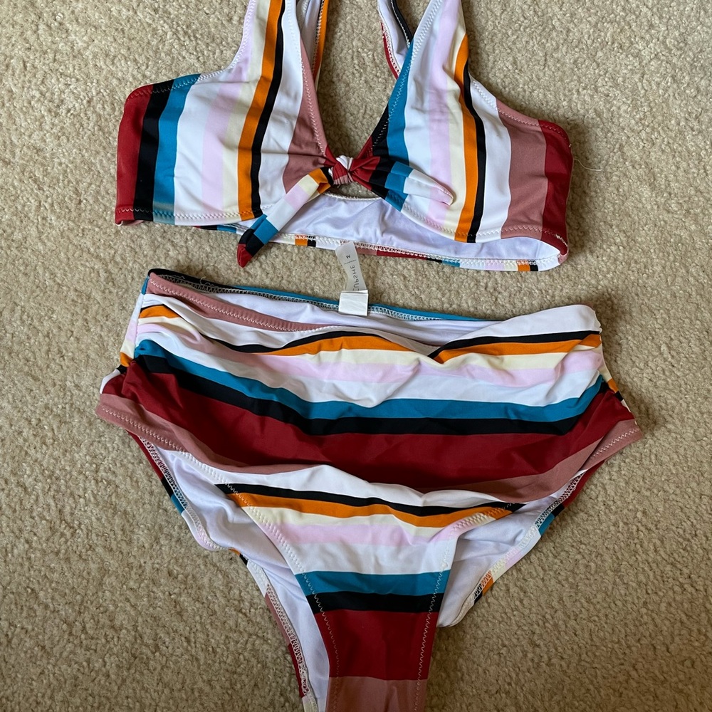 New-Cupshe High Waisted Bathing Suit